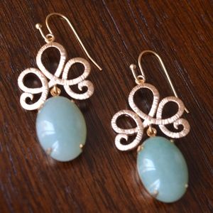 Gold Aventurine Earrings